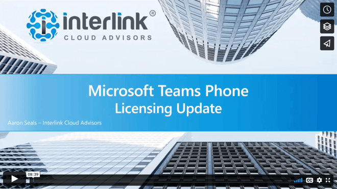 Microsoft Teams Phone Licensing view