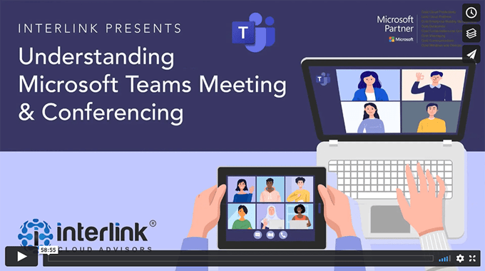 Teams Conferencing Meeting Webinar view video