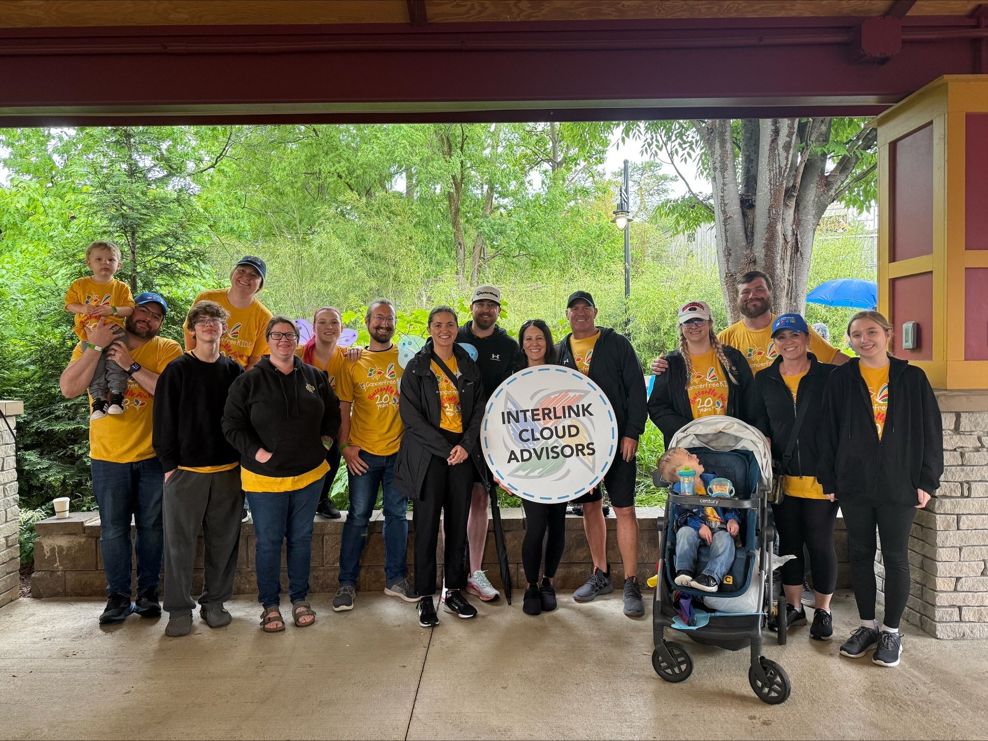 Interlink team participating in CancerFree Kids butterfly walk Interlink team participating in CancerFree Kids butterfly walk