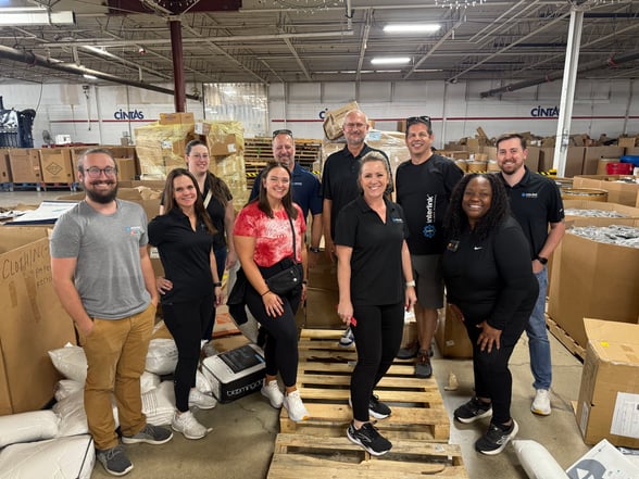 Interlink team volunteering in Matthew 25 warehouse Interlink team volunteering in Matthew 25 warehouse