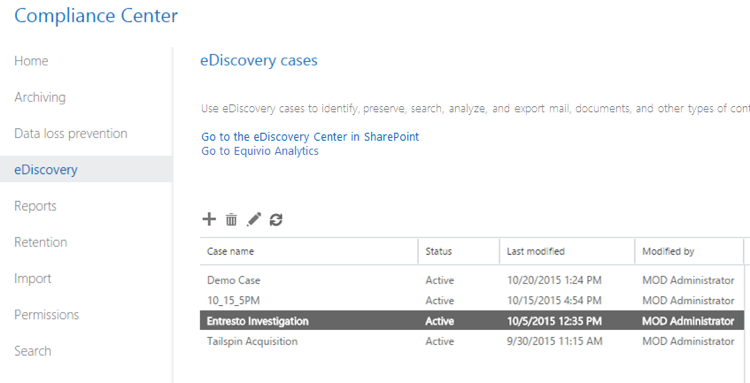 Microsoft Office 365 Advanced eDiscovery export