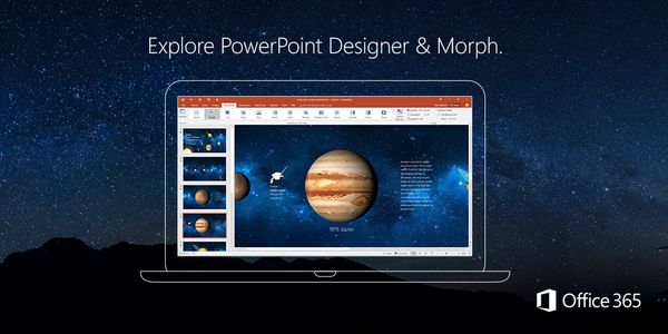 Office 365 PowerPoint Designer and Morph